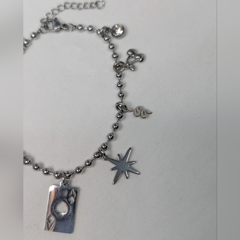 Silver Charm Bracelet- Celestial- Alternative D048 - image 6